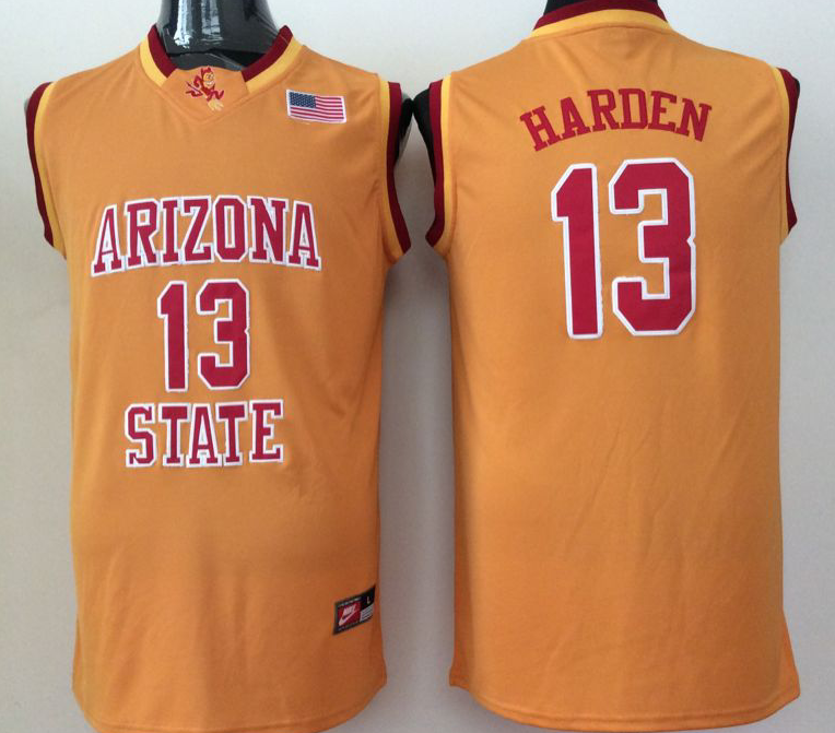 NCAA Men Arizona State Sun Devils YELLOW 13->ncaa teams->NCAA Jersey